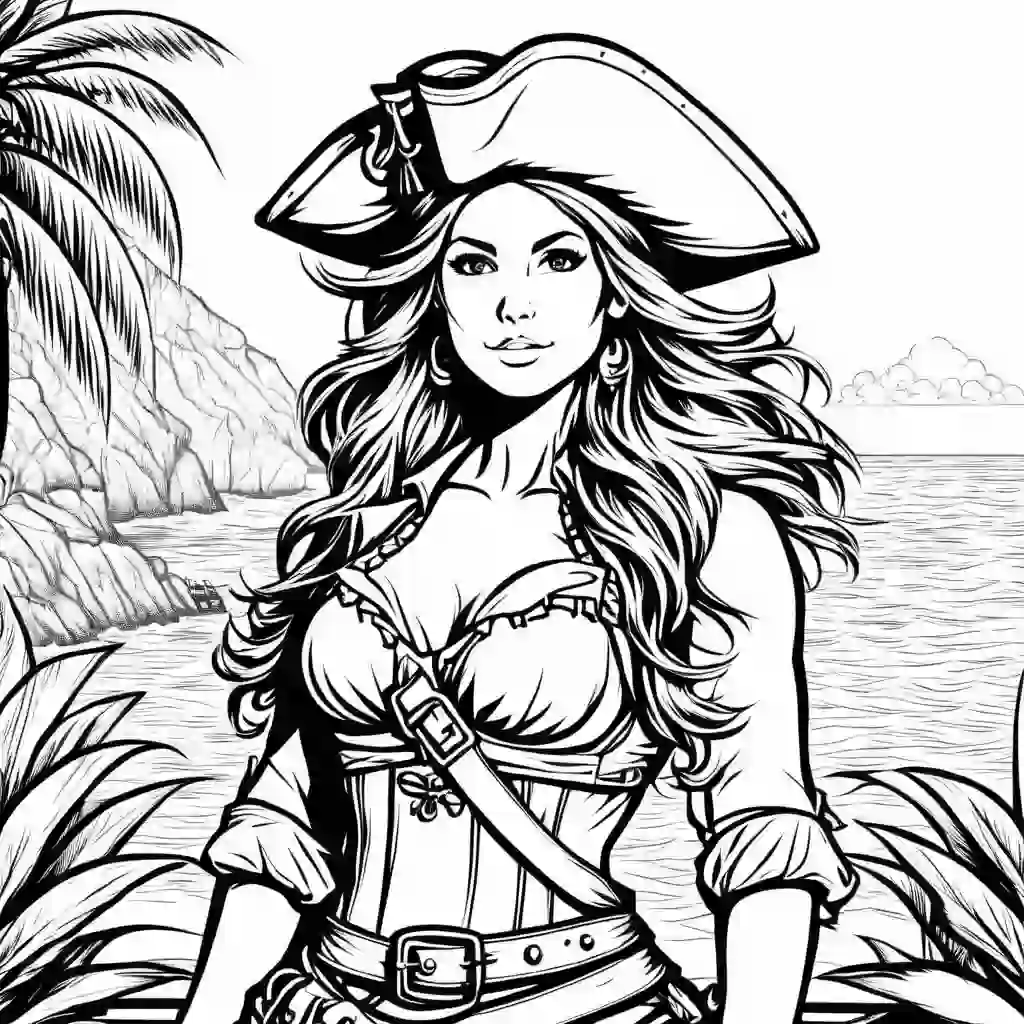Pirate Girl coloring pages